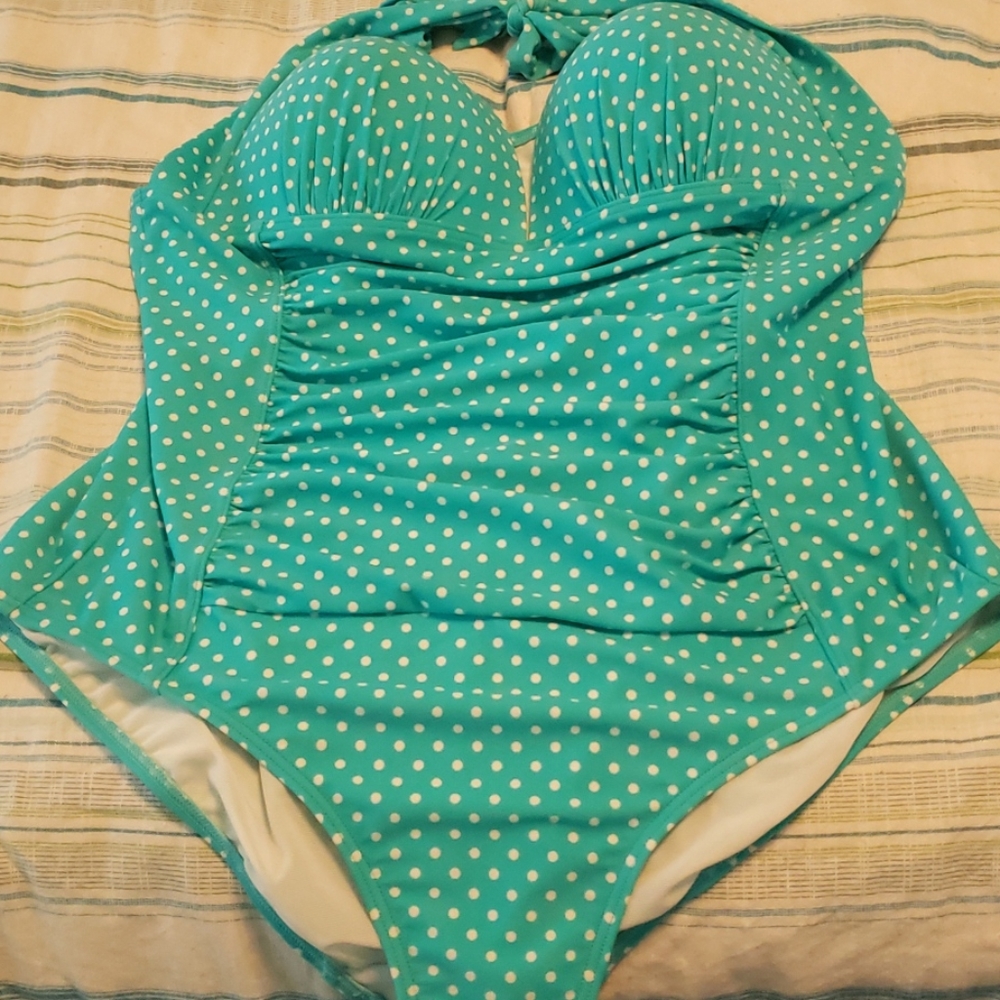 Target one piece polka dot bathing suit